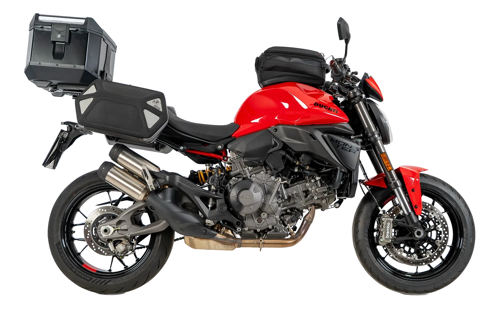 Alurack top case carrier black for Ducati Monster 890 / + (2026-)