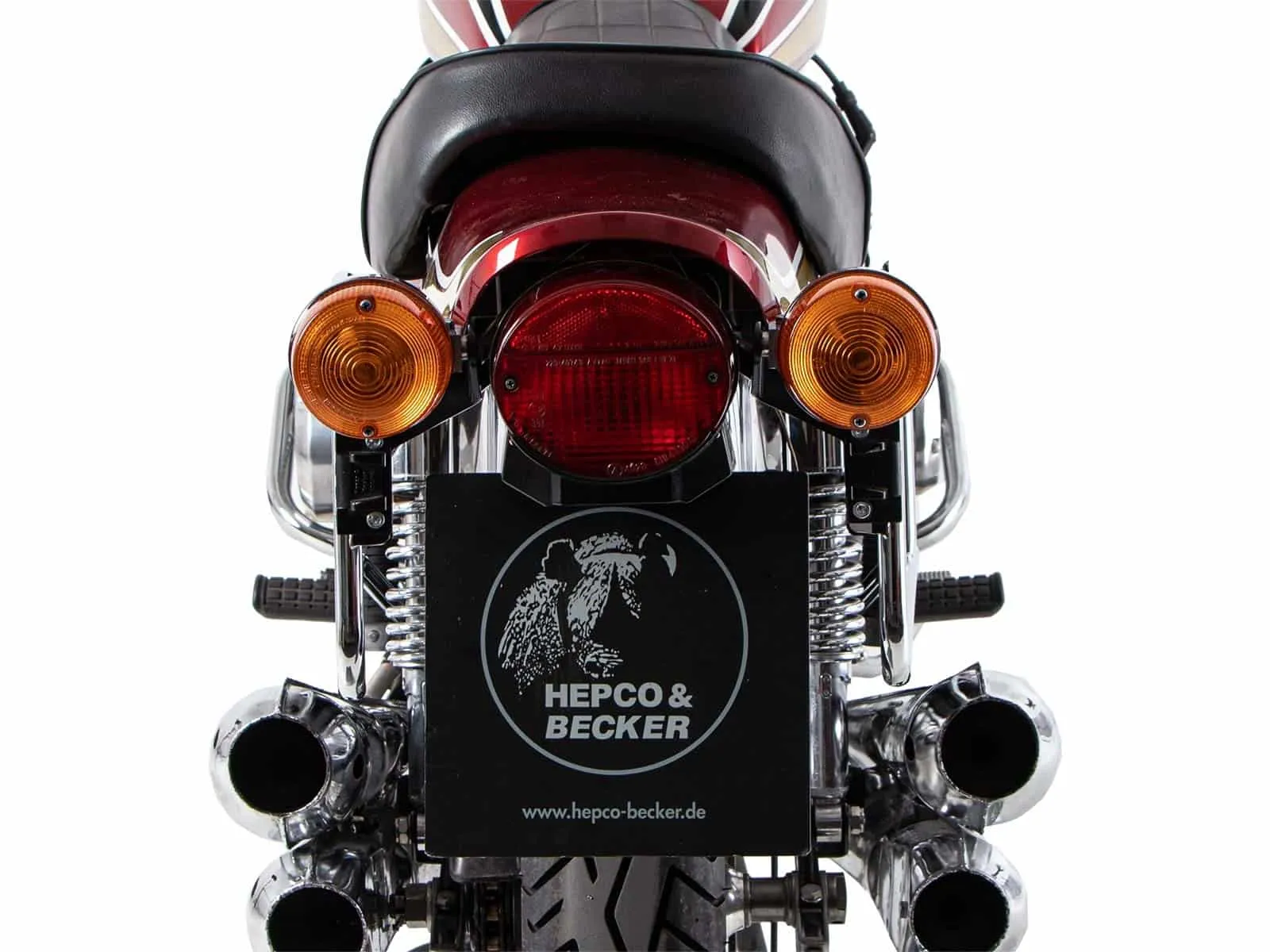 Side case carrier bolted chrome for Kawasaki Z 900 (1973-1976)/Z1000 A (1977-1978)