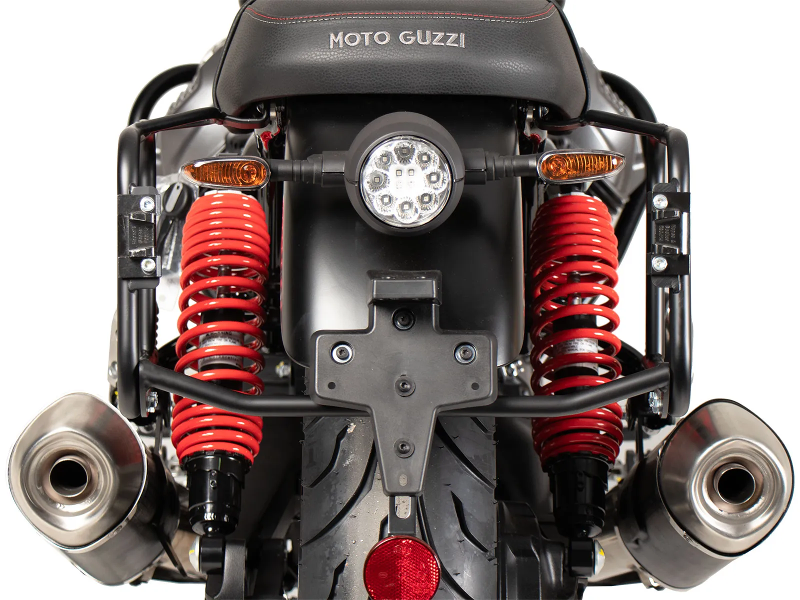Side case carrier fixed black for Moto Guzzi V7 Stone Special Edition (850cc) (2022-2023)