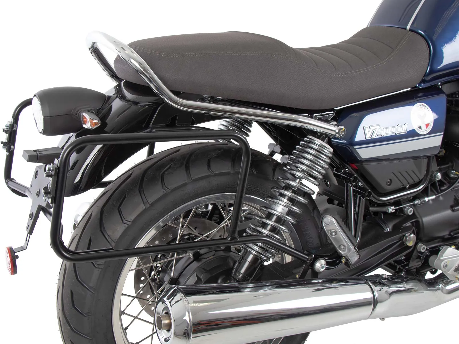 Side case carrier fixed black for Moto Guzzi V7 Stone Corsa (2024)