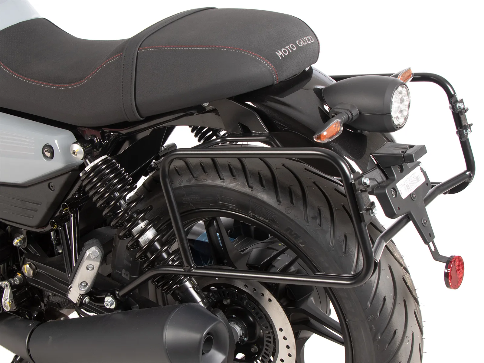 Side case carrier fixed black for Moto Guzzi V7 Sport (2025-)