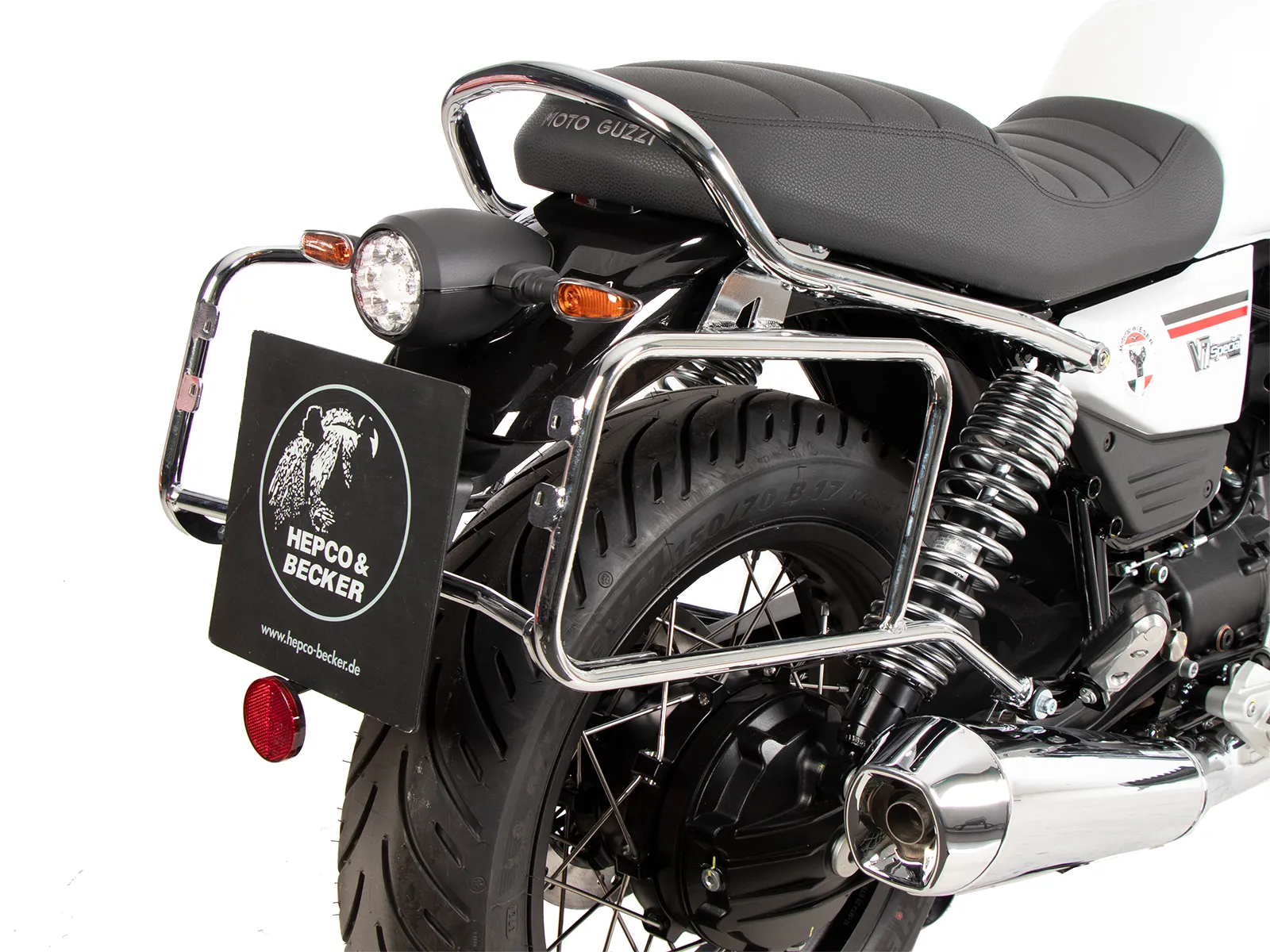 Side case carrier bolted chrome for Moto Guzzi V7 Special (2025-)