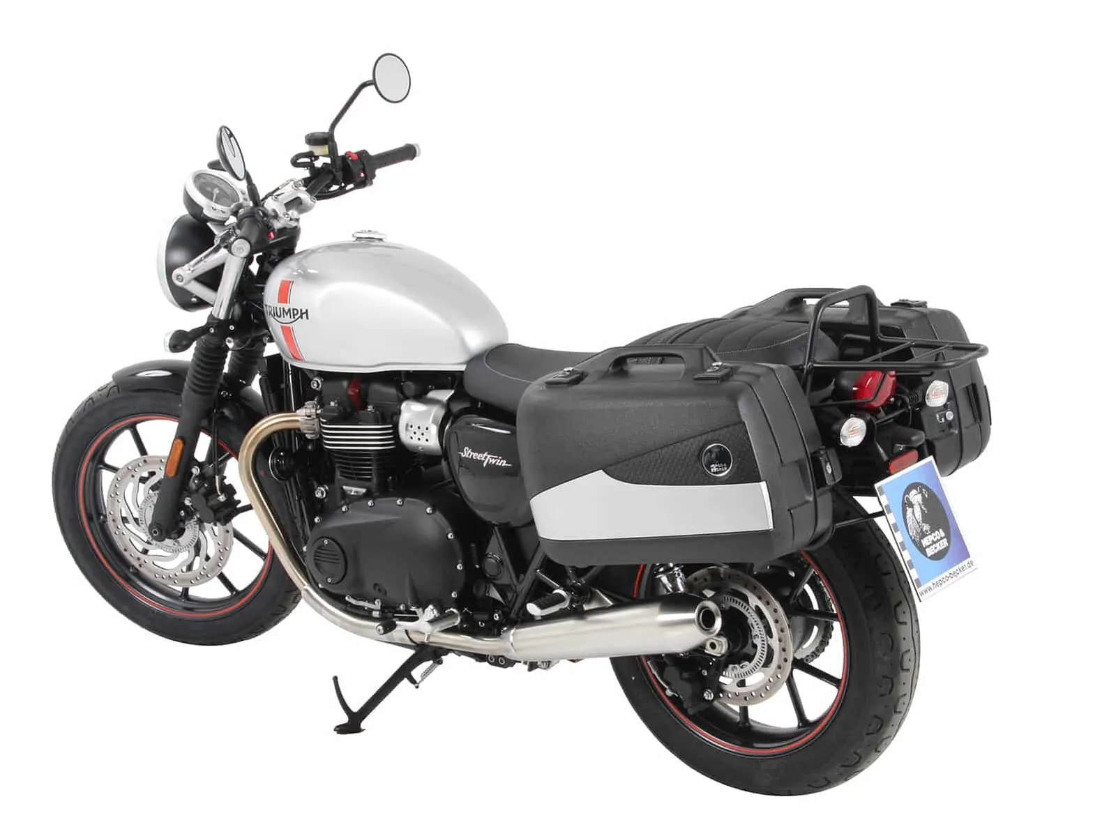Side case carrier bolted chrome for Triumph Speed Twin 900 (2023-2024)