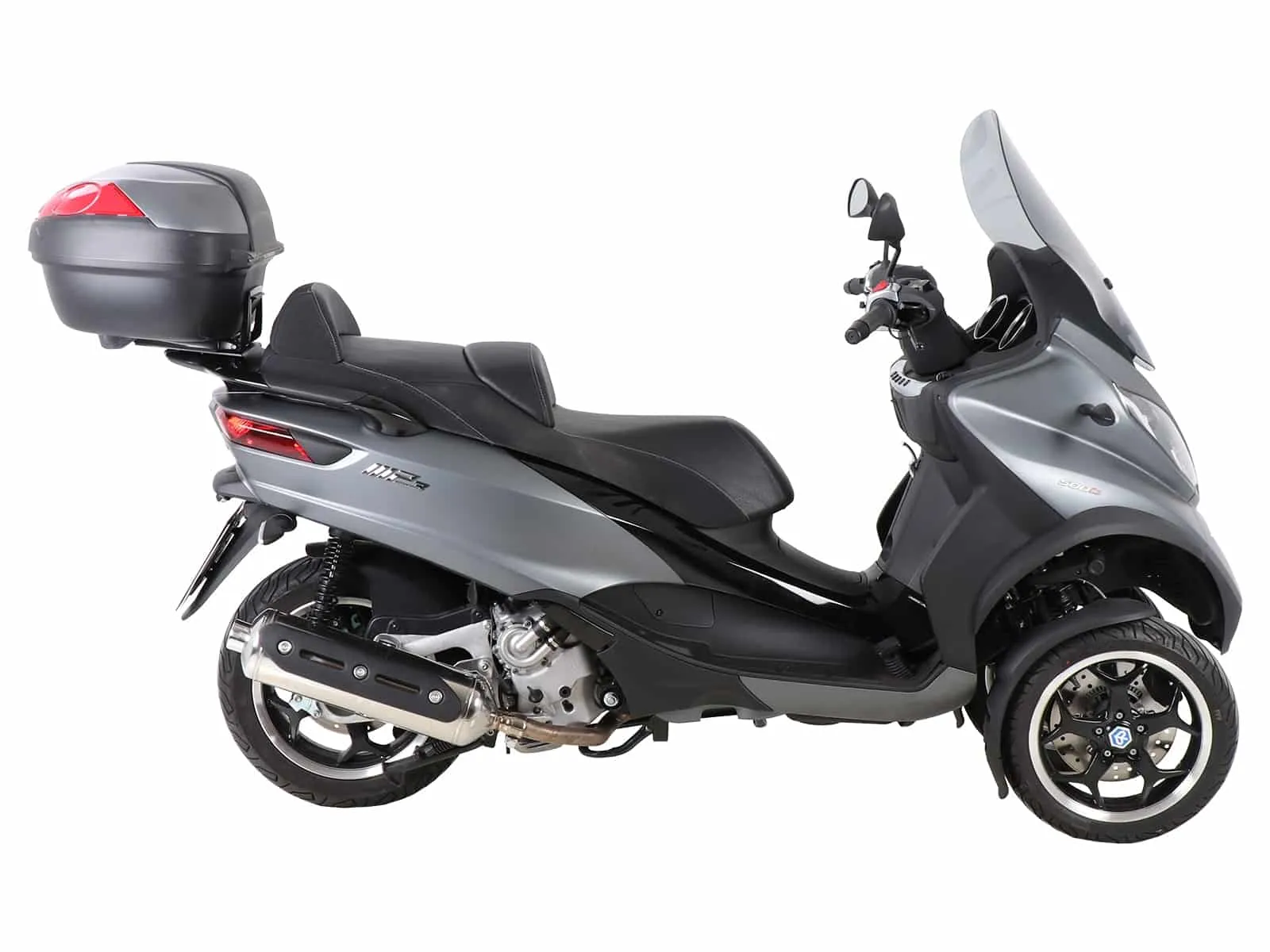 Alurack top case carrier black for combination with original luggage rack for Piaggio MP3 500 / Sport Advanced (2015-2021)