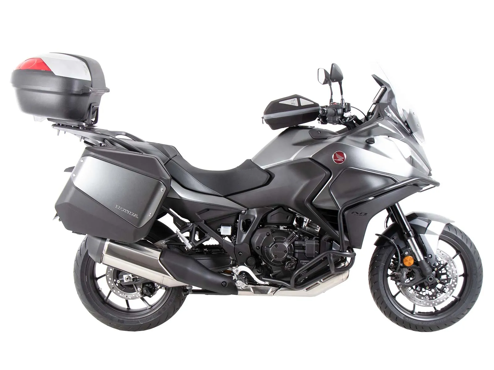 Alurack top case carrier black for combination with original luggage rack black for Honda NT 1100 (2022-2024)
