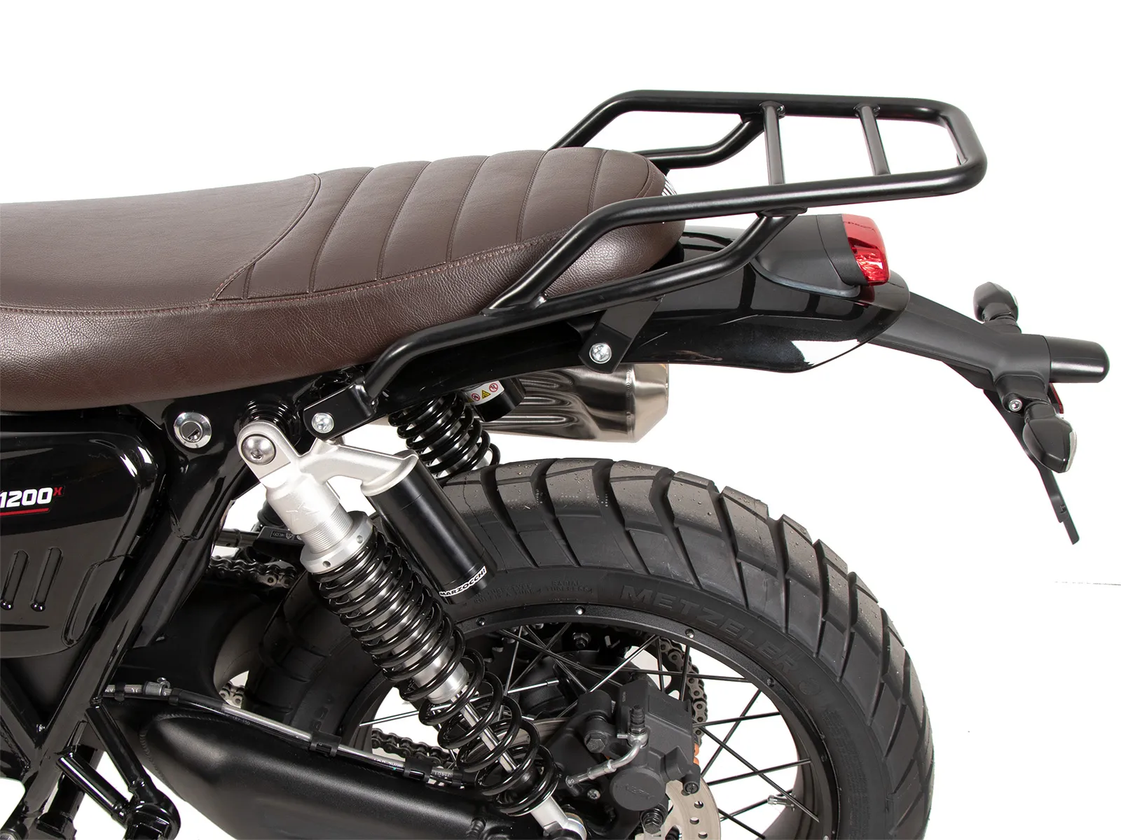 Tubular luggage rack black for Triumph Scrambler 1200 X (2024-)