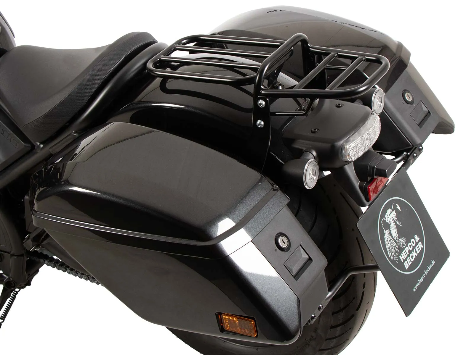 Tubular luggage rack black for Honda CMX 1100 Rebel / DCT (2021-2024)
