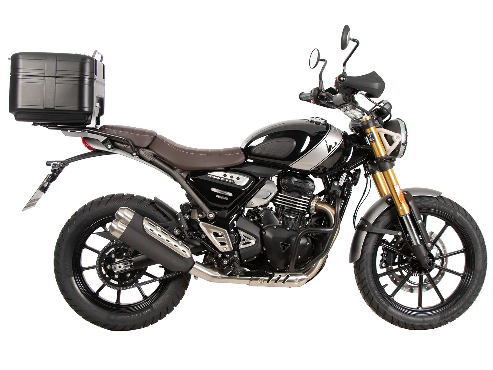 Easyrack top case carrier black for Triumph Scrambler 400 X (2024-)