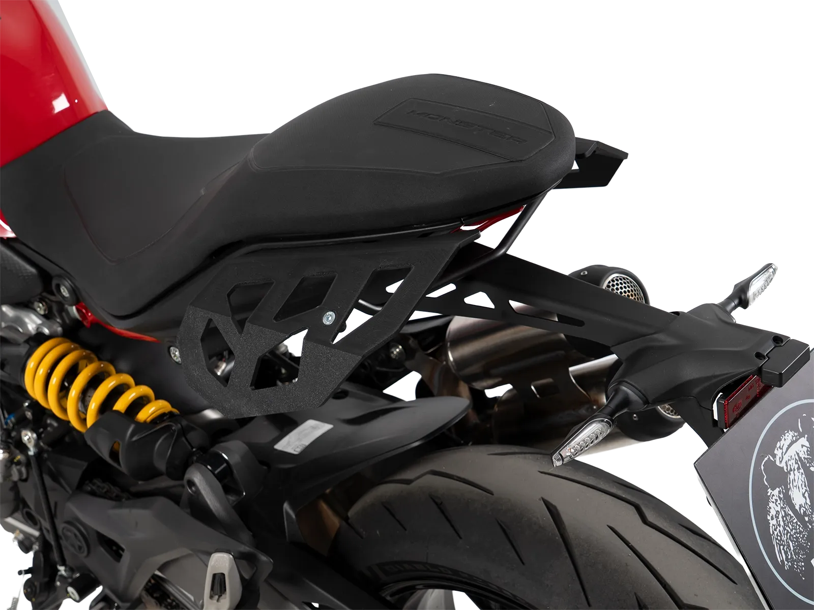 Luggage Guard Spacers, Black, for Ducati Monster 890 / + (2026-)