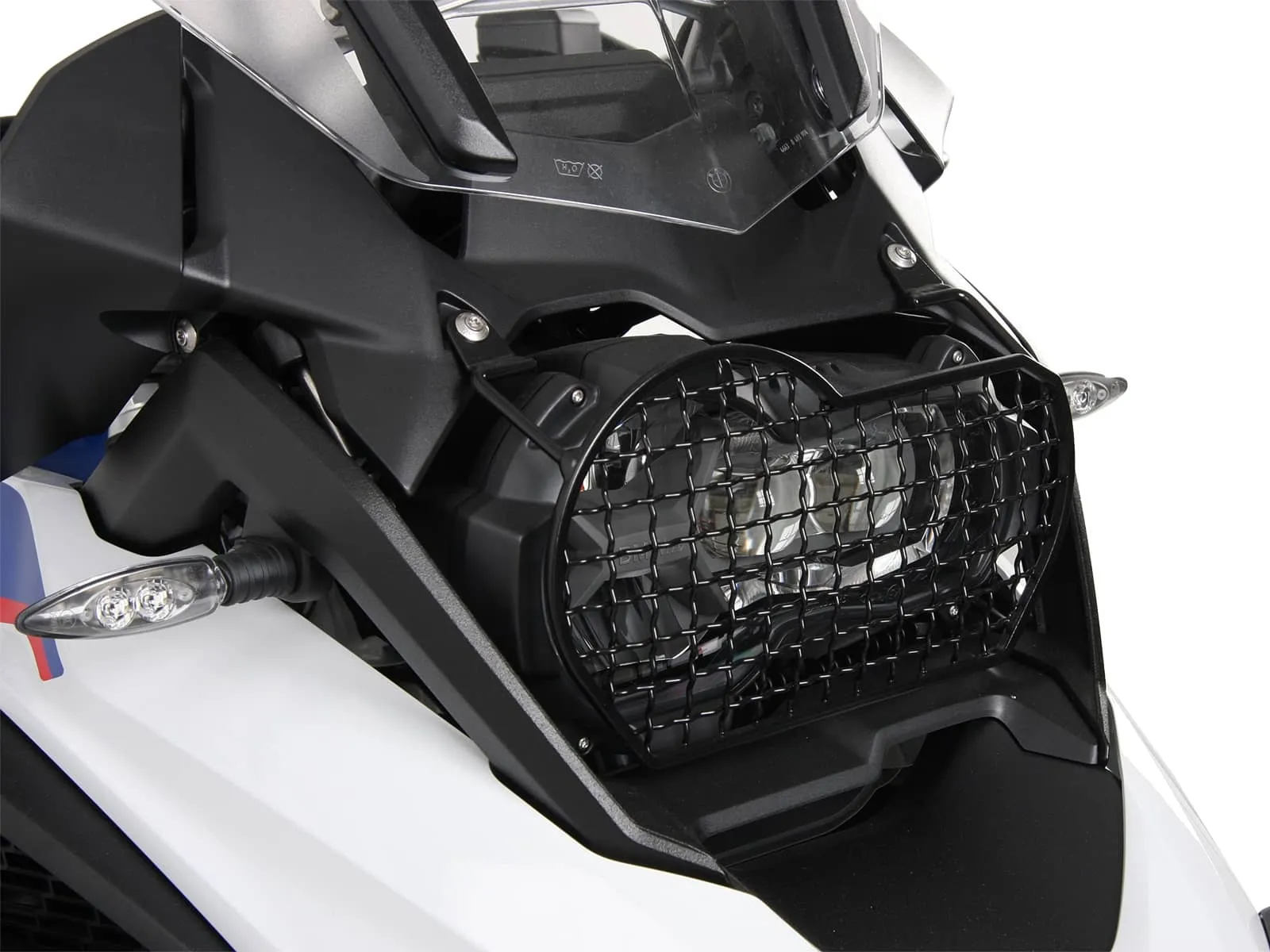Black lamp guard grille for BMW R 1250 GS (2018-2023)