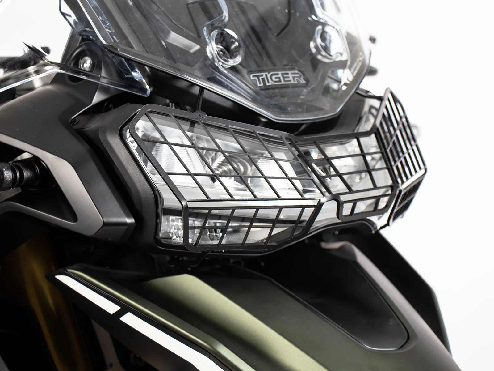 Black lamp guard for Triumph Tiger 1200 Rally Explorer / GT Explorer (2022-)