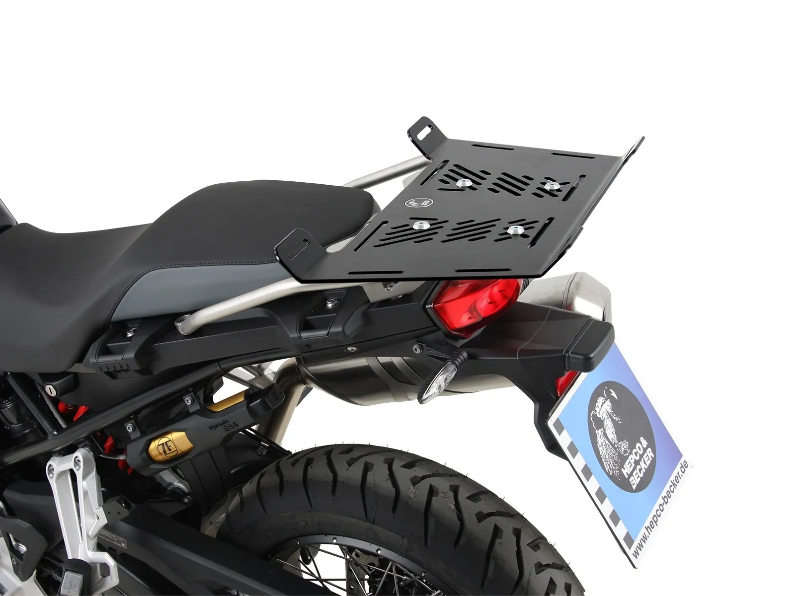 Luggage rack extension for combination with original accessory luggage rack black for BMW F 750 GS (2018-2023)