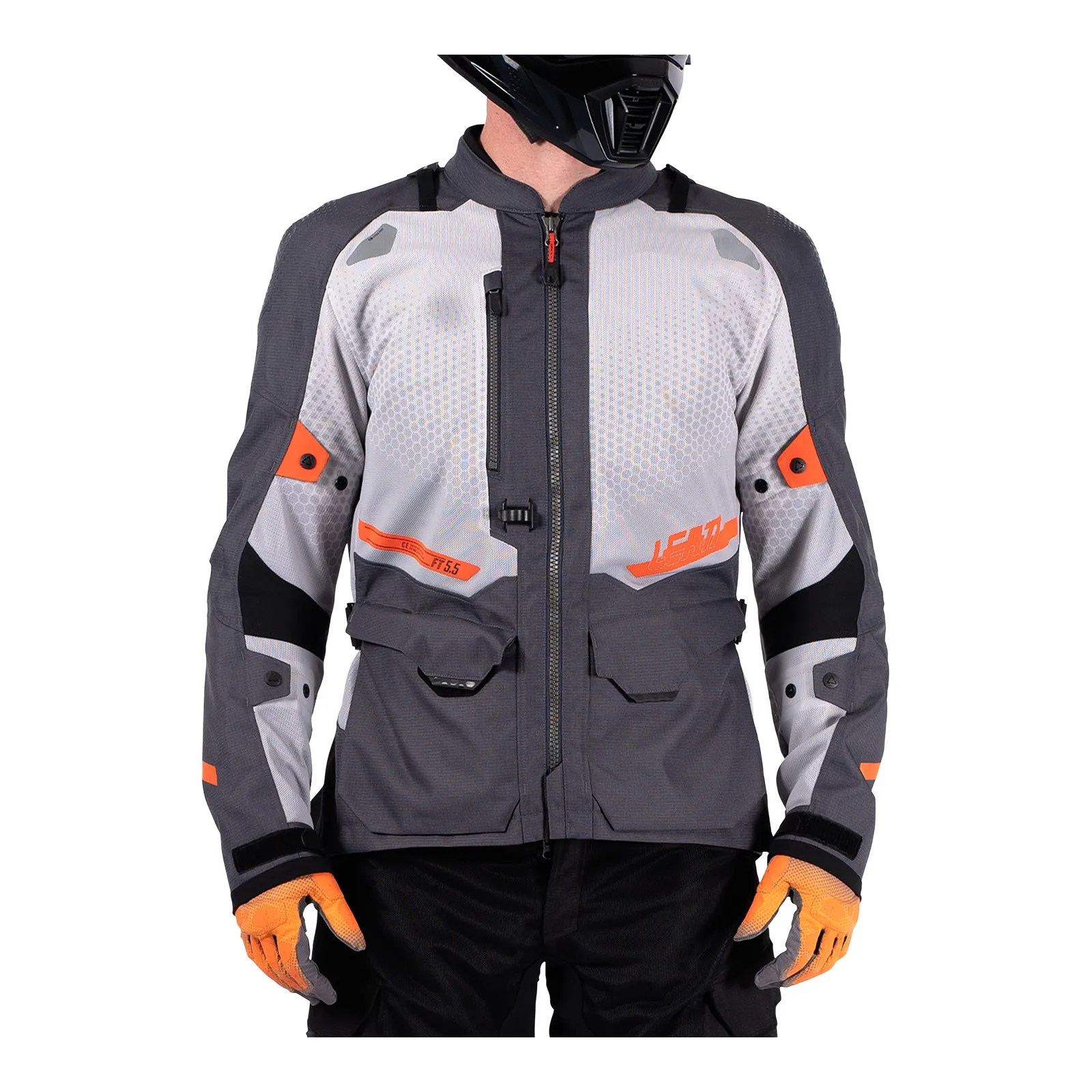 Leatt 5.5 ADV FlowTour Jacket - Iron (S/US38/EU48)