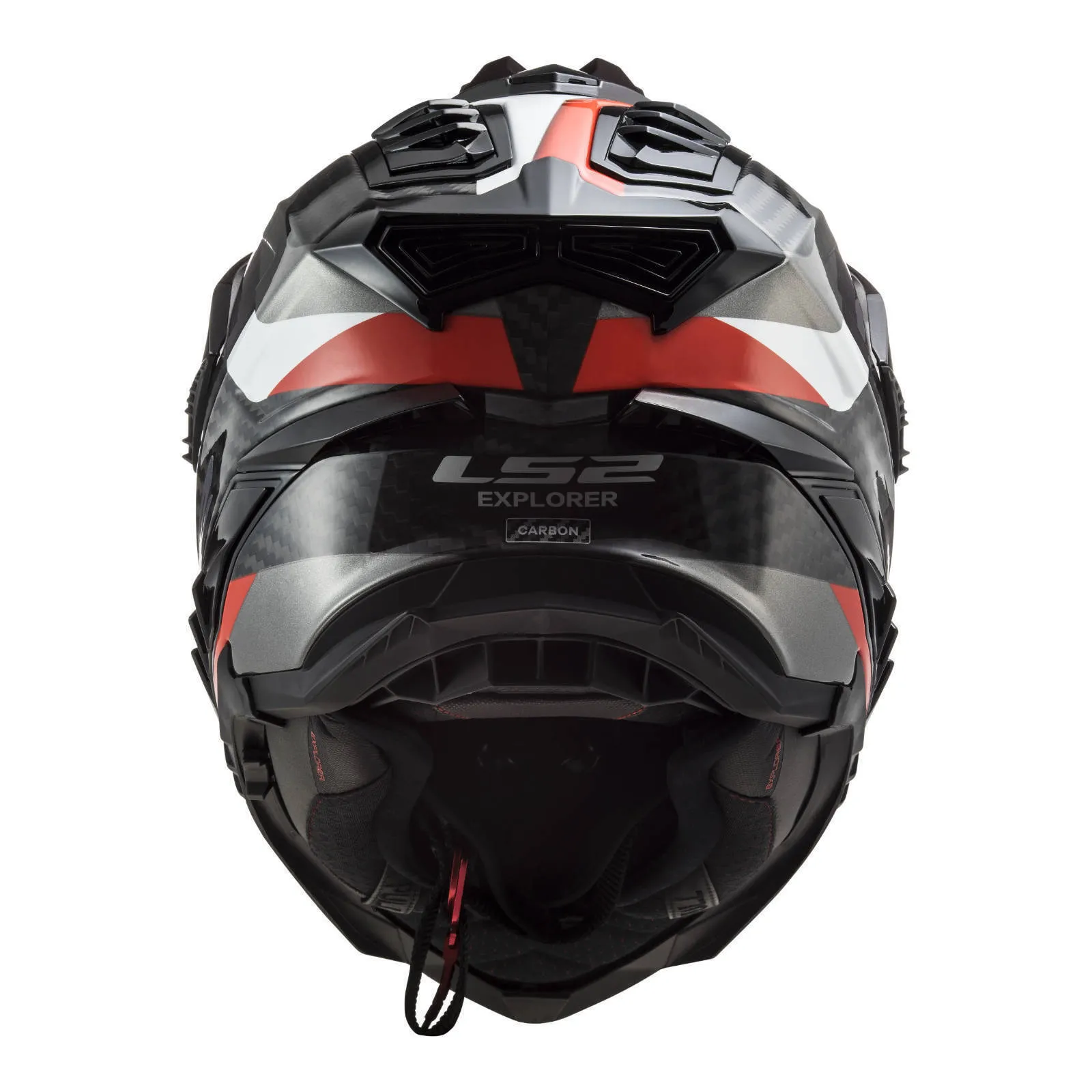 LS2 MX701 Explorer Carbon (S) Frontier - Titanium / Red