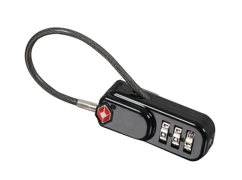 TSA Padlock with Wire Rope