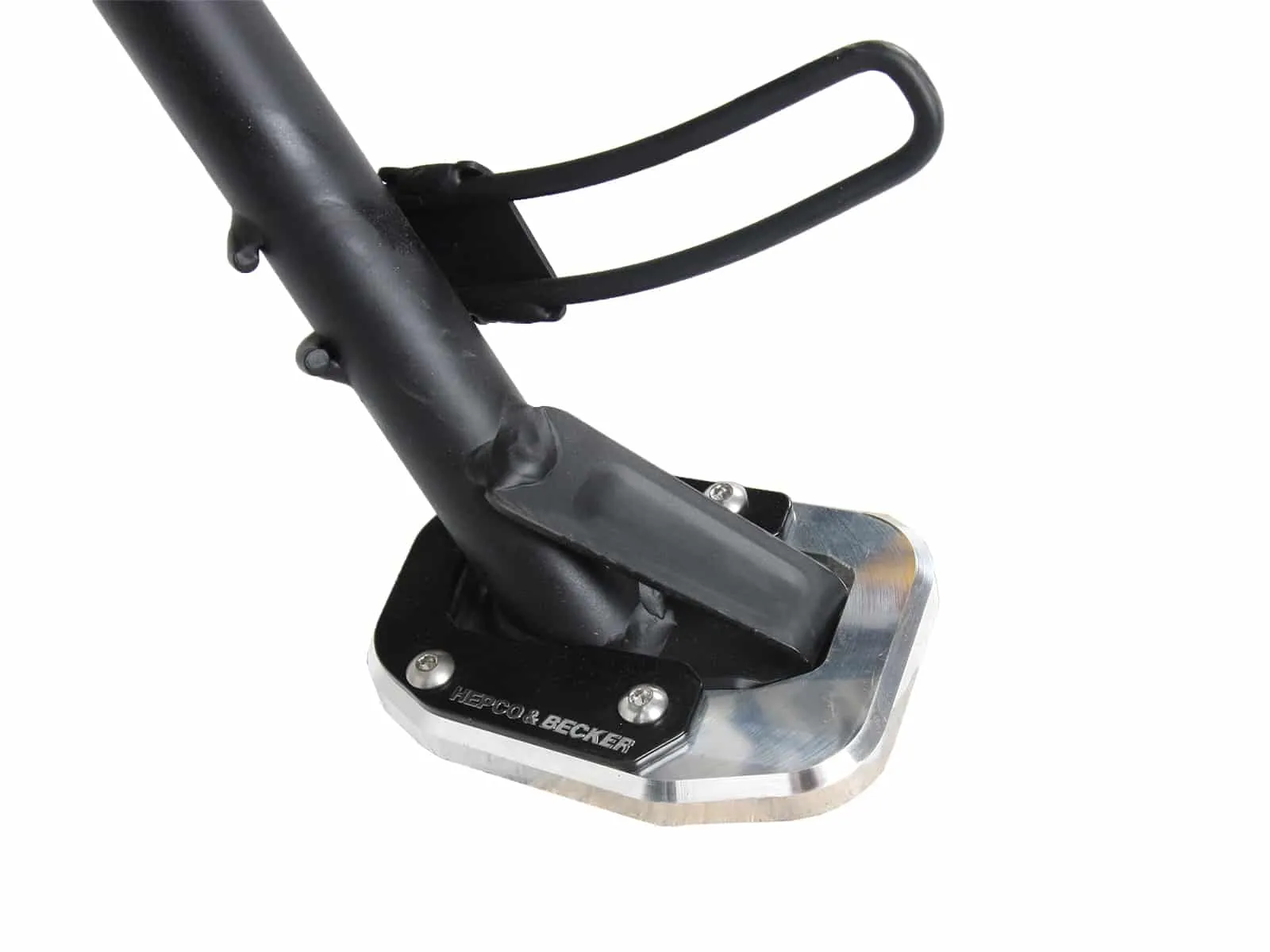 Side stand plate silver/black for Ducati Monster 821 (2018-2020)