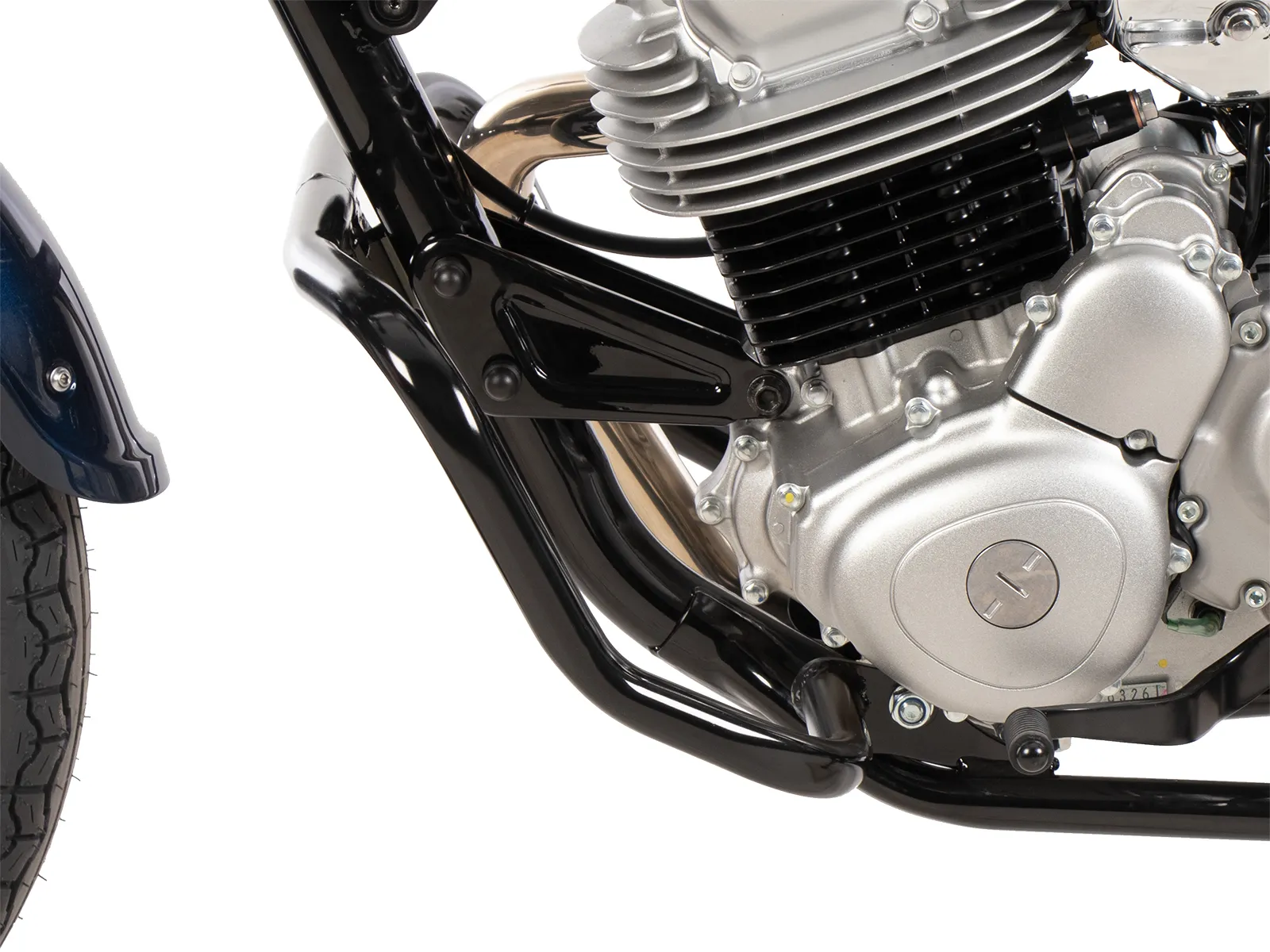 Glossy black engine guard for Kawasaki W230 / Meguro S1 (2025-)