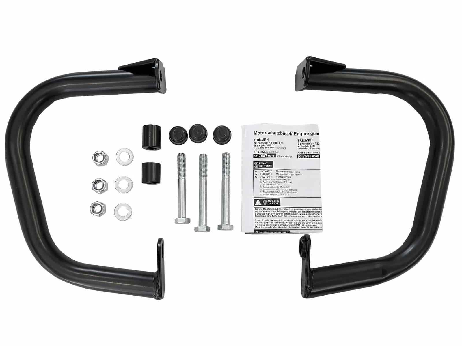 Engine guard black for Triumph Scrambler 1200 XE (2019-2023)