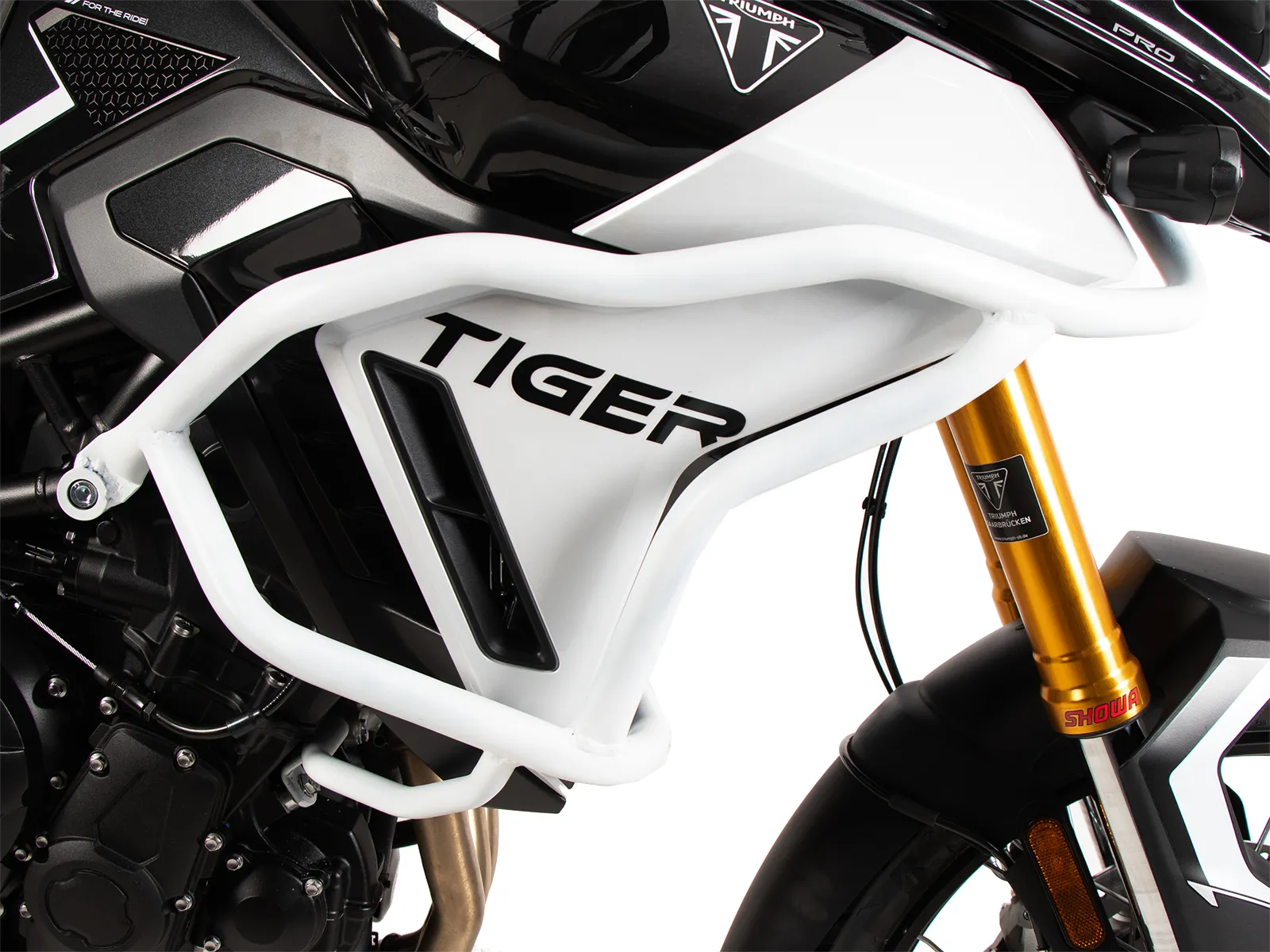 Tank guard "Solid" white for Triumph Tiger 900 Rally Pro (2024-)