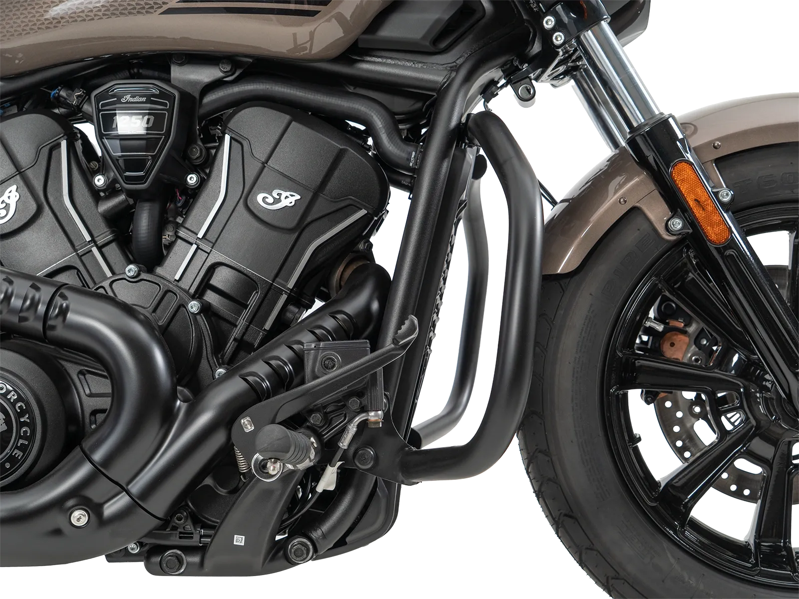 Engine guard black for Indian Sport Scout Sixty (2026-) (for forward-mounted footrest system)