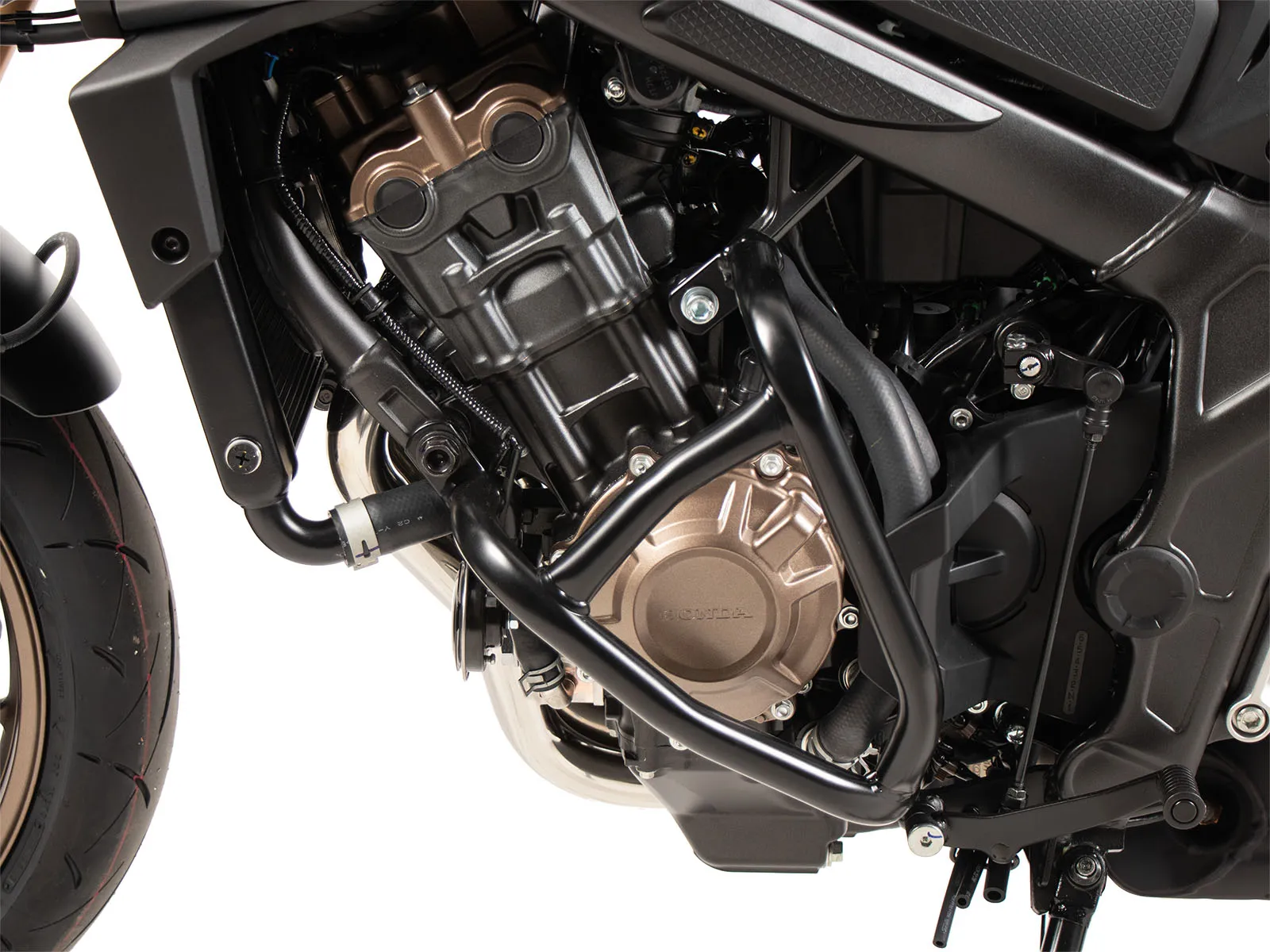 Engine guard "Solid" black for Honda CB 650 R (2024-)