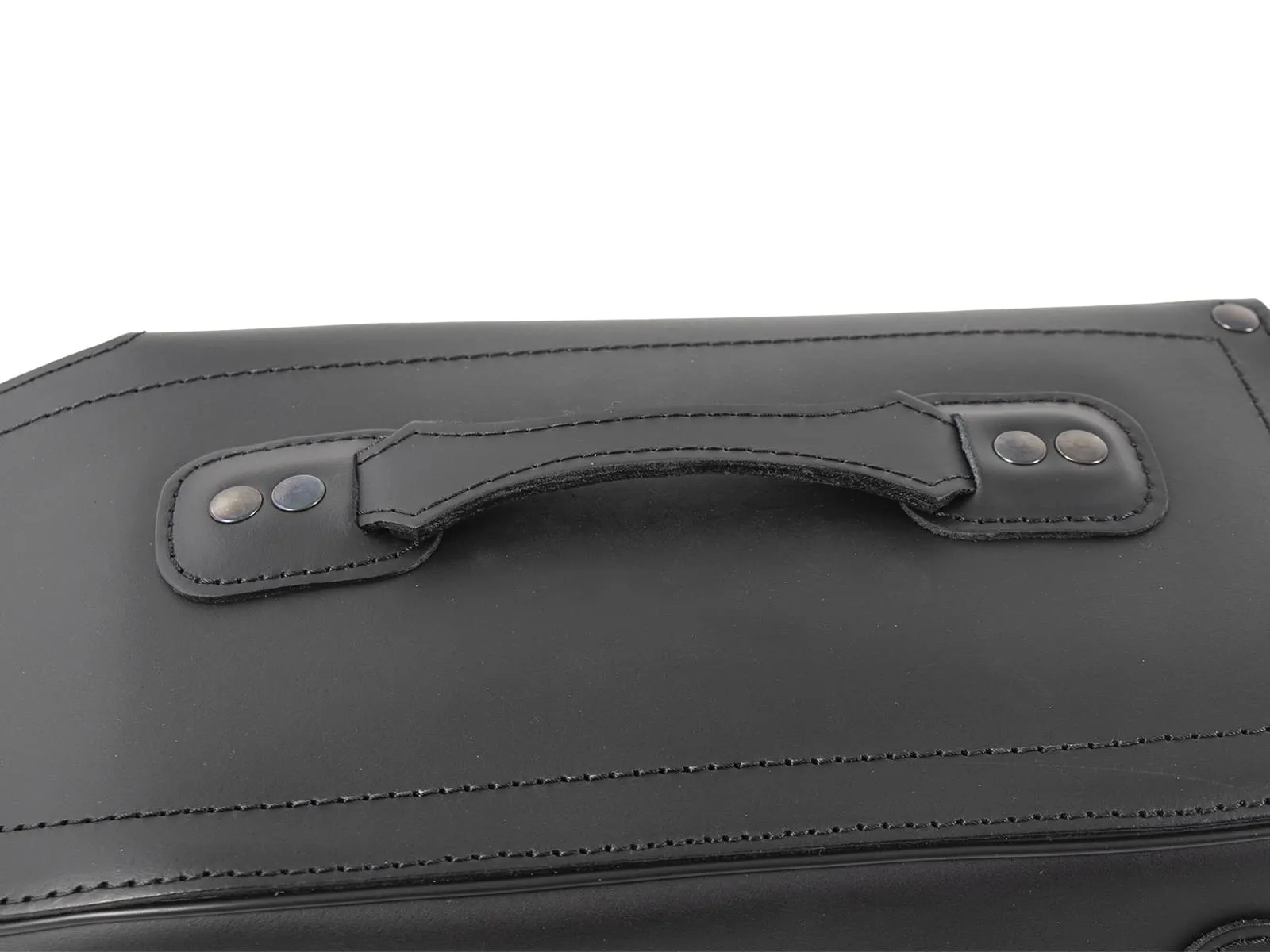 Leather single bag Buffalo Big black left for C-Bow holder