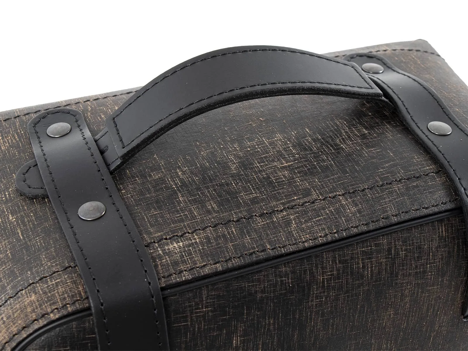 Leather single bag Rugged brown right for C-Bow holder