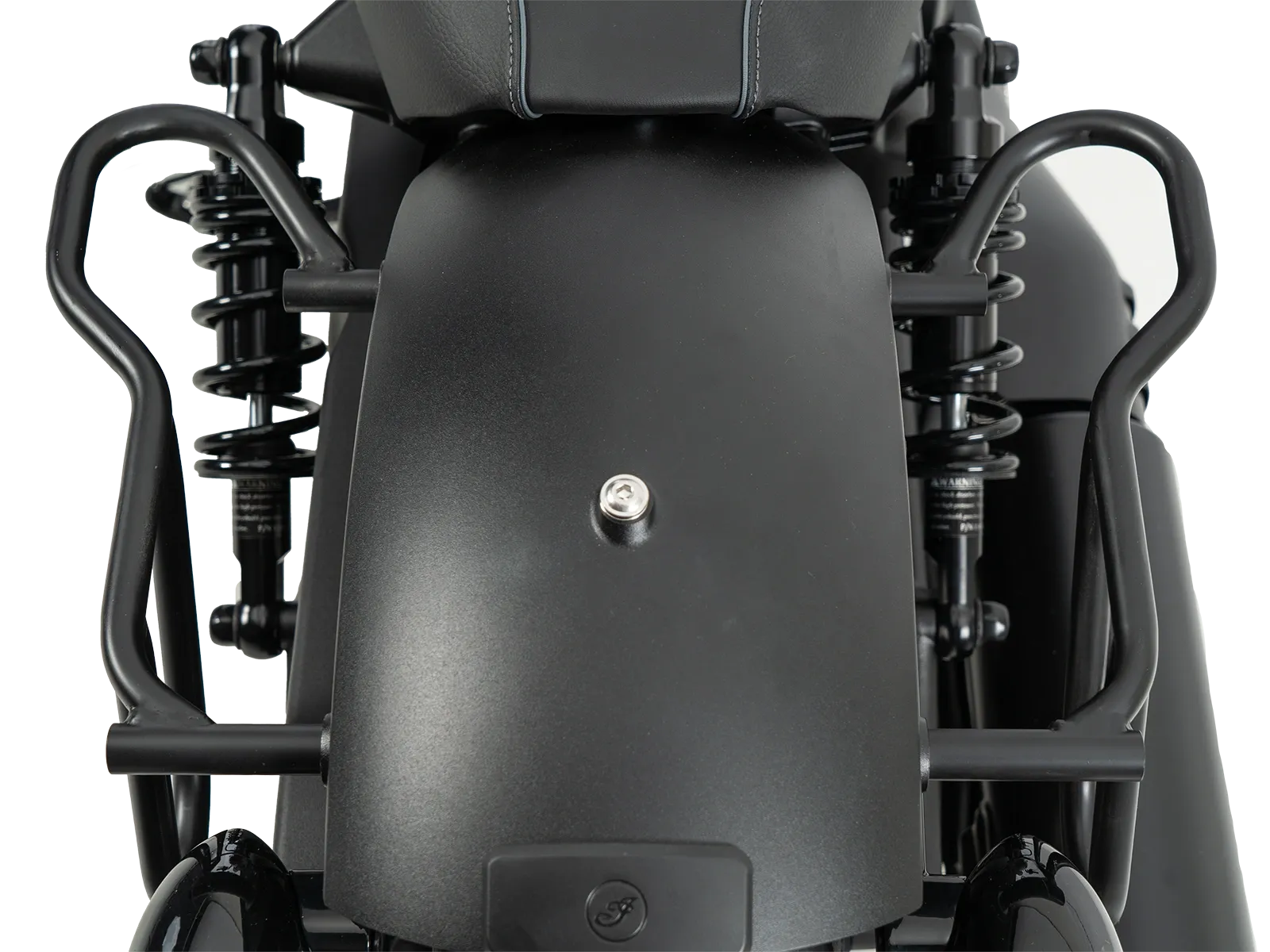Leather bag holder cutout black for Indian Sport Scout (2025-)