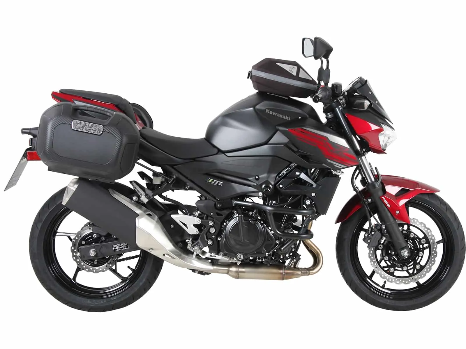 C-Bow side carrier black for Kawasaki Z 400 (2019-2023)