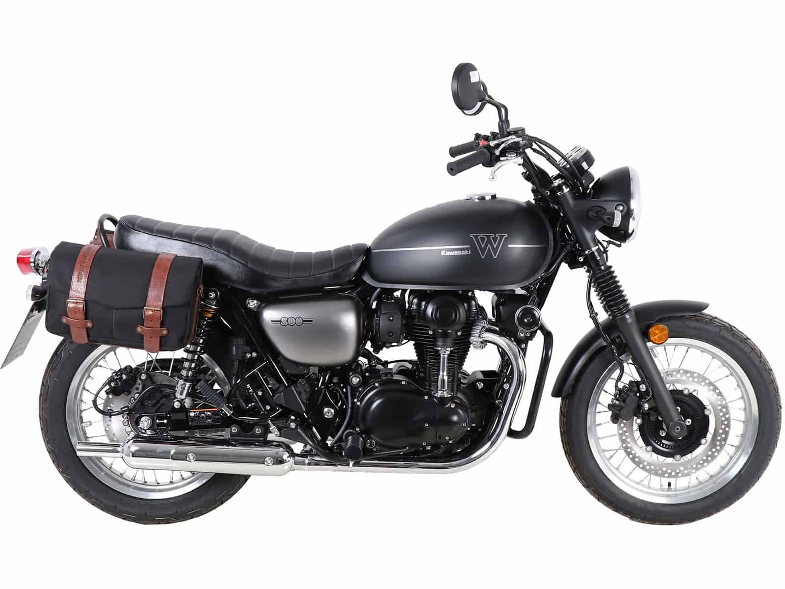C-Bow side carrier chrome for Kawasaki W 800 Street / Cafe / Standard (2019-2025)