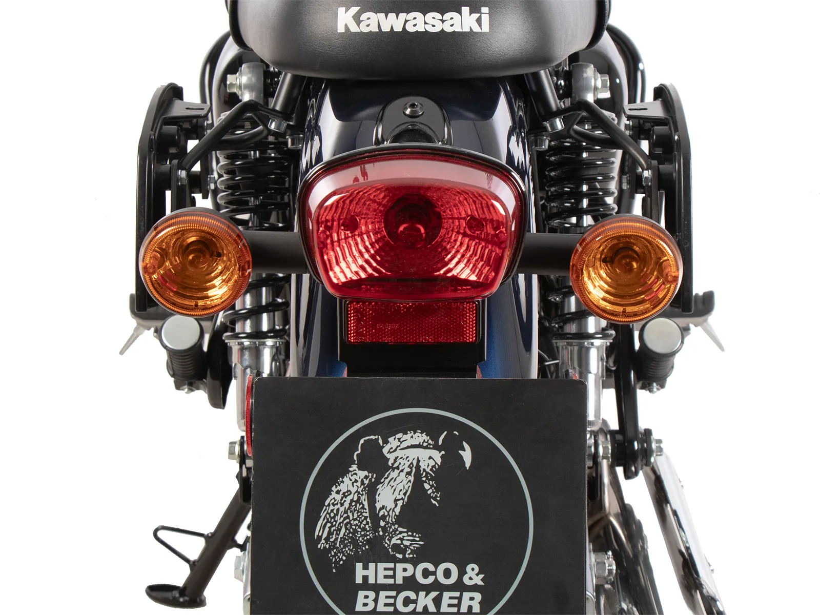 C-Bow side carrier black for Kawasaki W230 / Meguro S1 (2025-)