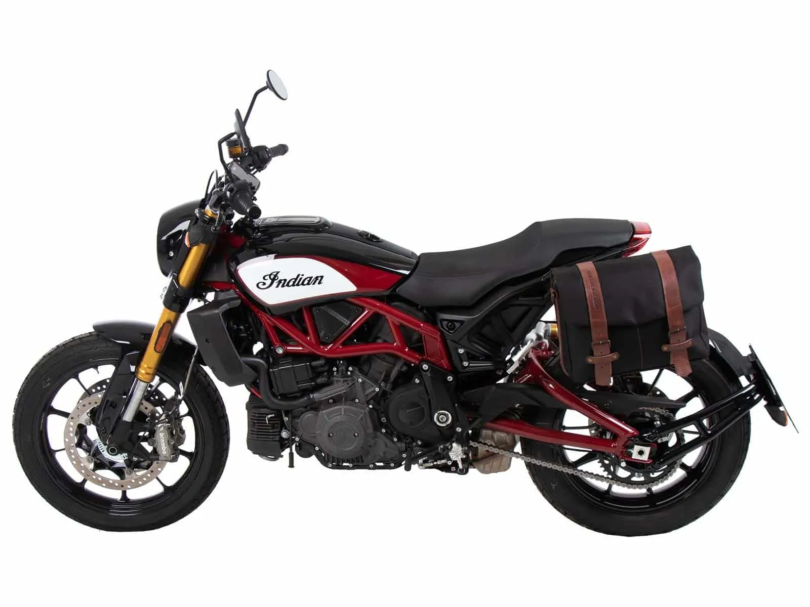 C-Bow side carrier one-sided left black for Indian FTR / S / R Carbon / Rally (2019-2025)