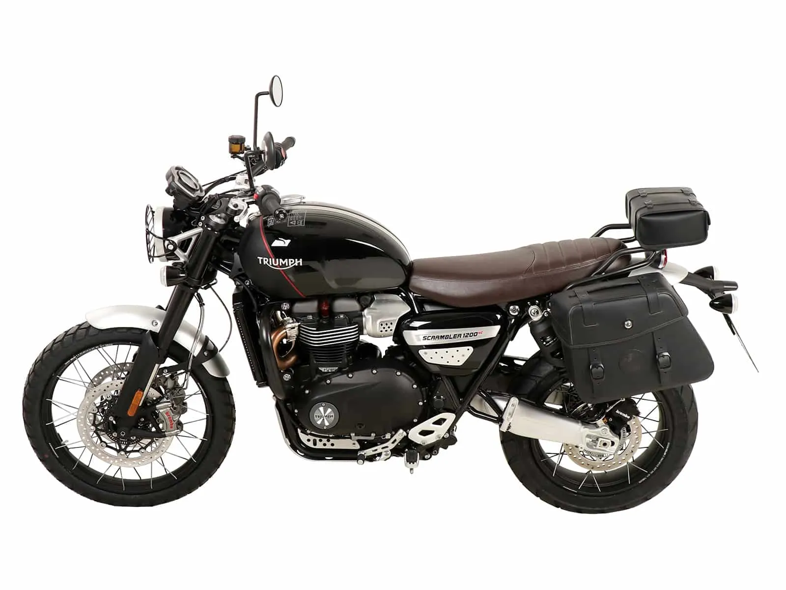C-Bow side carrier one-sided left black for Triumph Scrambler 1200 XC (2019-2023)