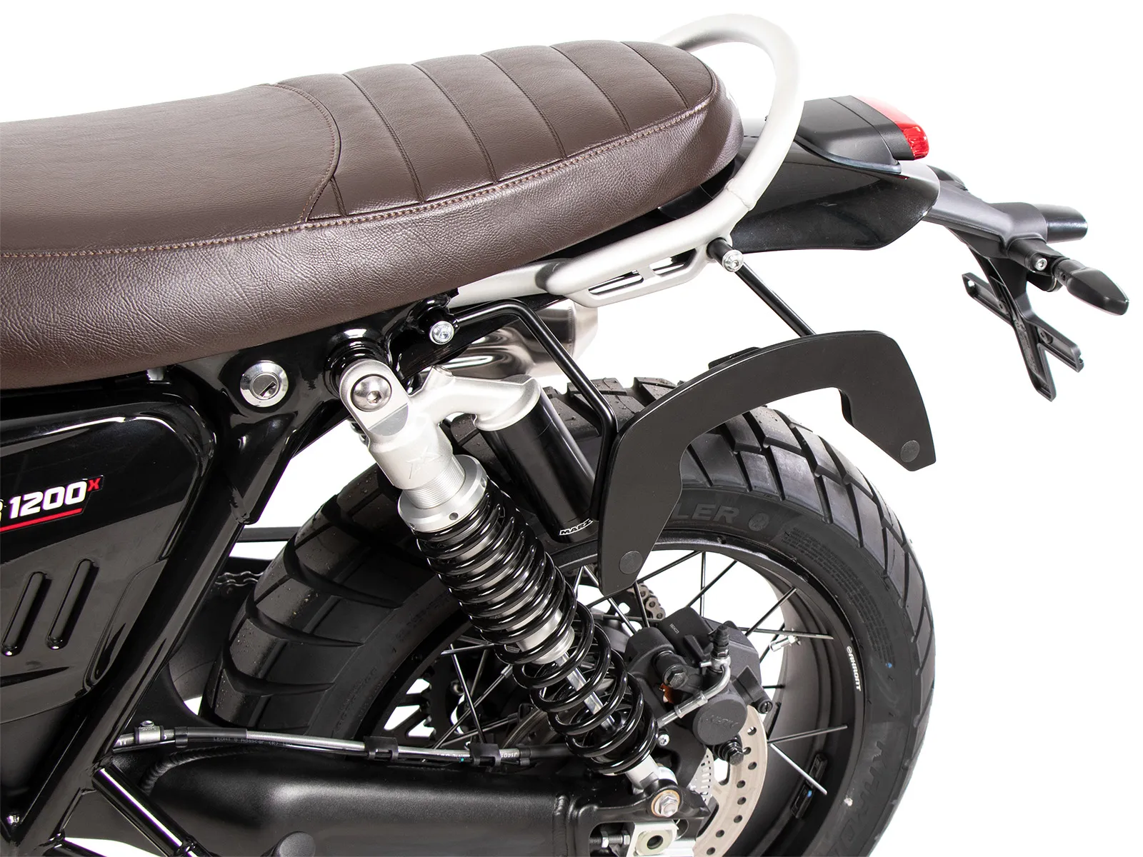 C-Bow side carrier one-sided left black for Triumph Scrambler 1200 X (2024-)