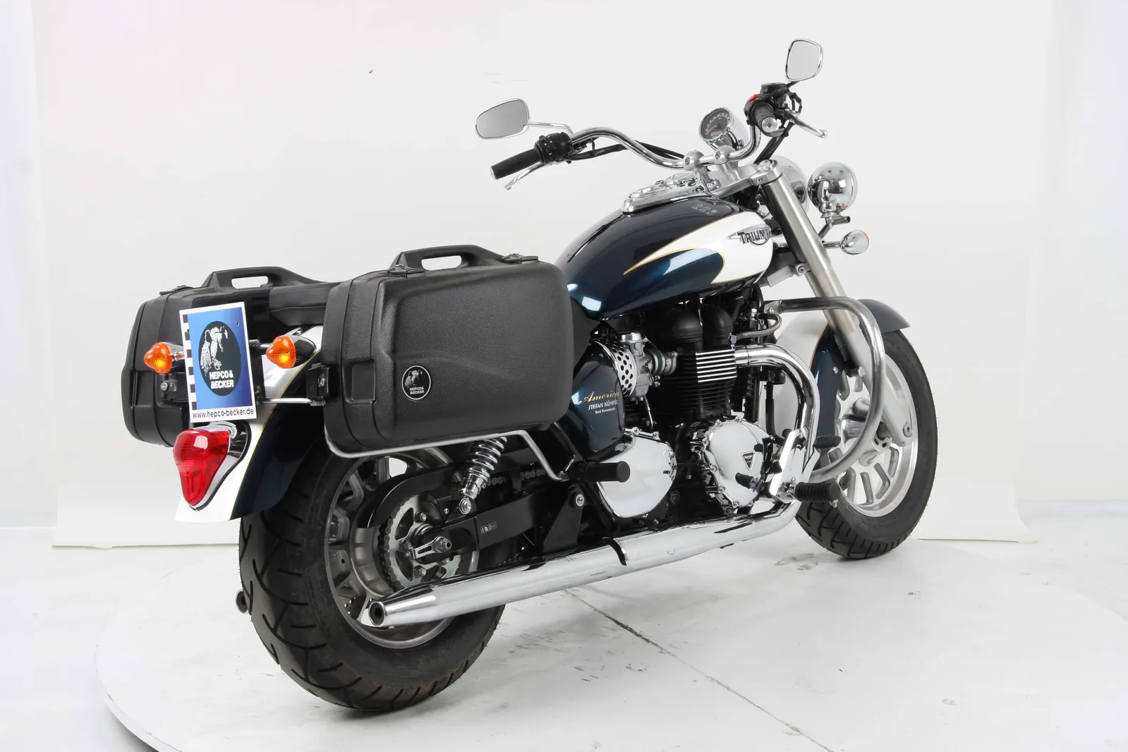 Side case carrier bolted chrome for Triumph Bonneville Speedmaster (2011-2017)