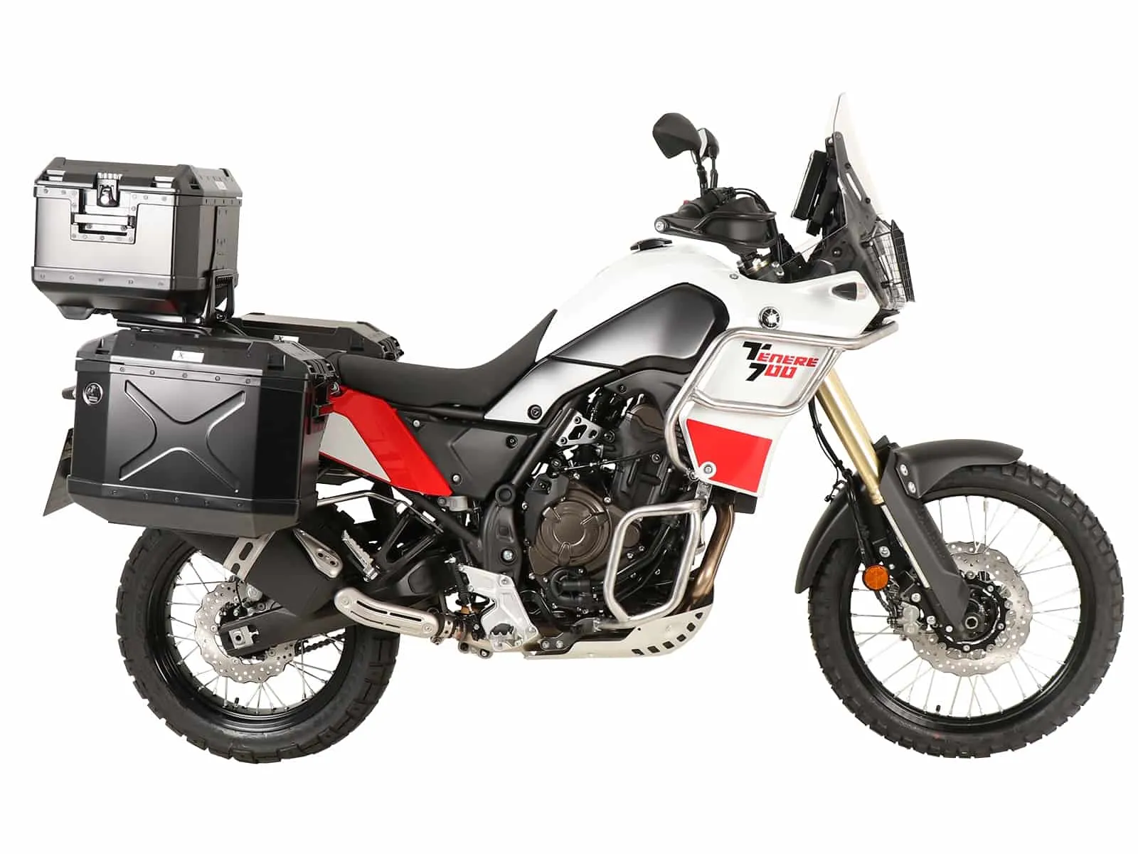 Case carrier set cutout black incl. Xplorer cutout case set for Yamaha Ténéré 700 World Raid (2022-2024) /World Rally (2023-2024)