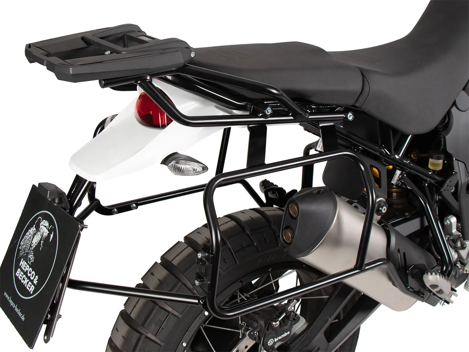 Case carrier set cutout black incl. Xplorer cutout silver Case set for Ducati DesertX Rally (2024-)