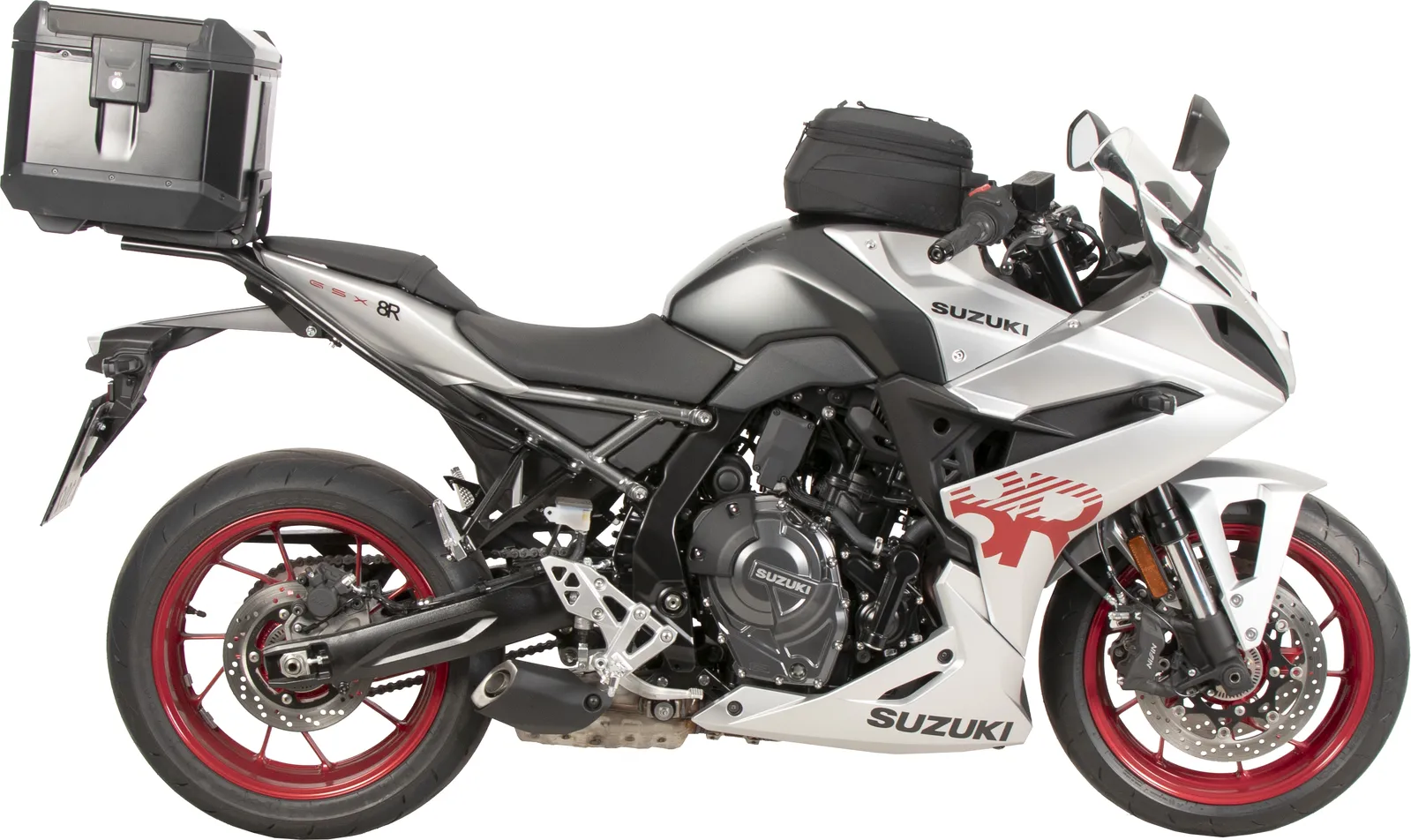 Alurack top case carrier black for Suzuki GSX-8R (2024-)