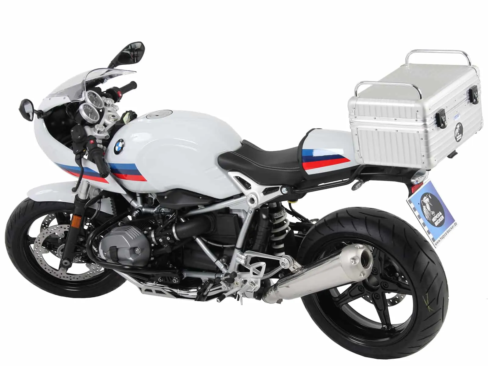 Alurack top case carrier black for BMW R nineT Racer (2017-2023)