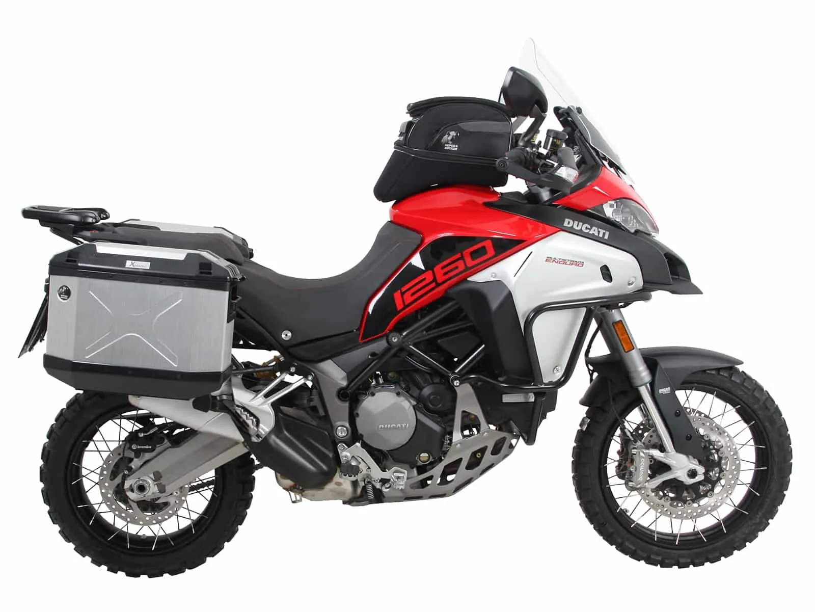 Side case carrier fixed black for Ducati Multistrada 1260 Enduro (2019-2021)