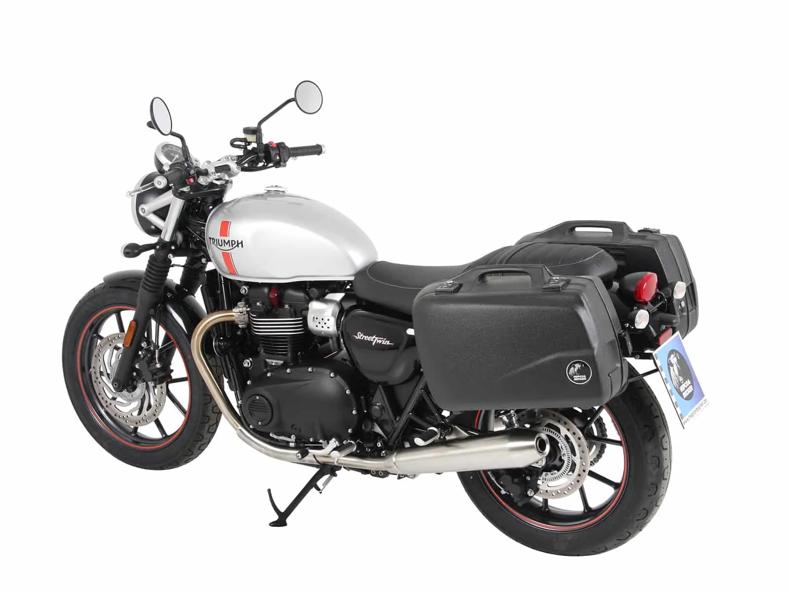 Side case carrier fixed black for Triumph Speed Twin 900 (2023-2024)