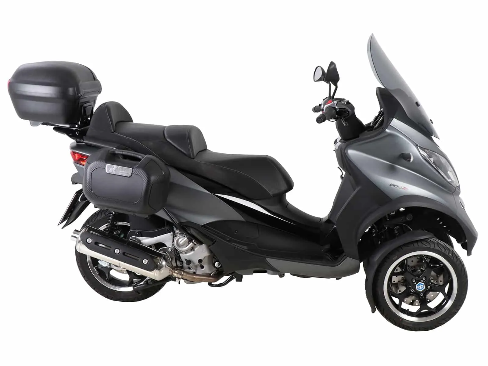 Alurack top case carrier black for combination with original luggage rack for Piaggio MP3 500 / Sport Advanced (2015-2021)