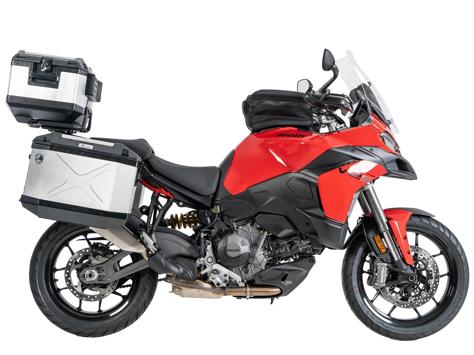 Alurack top case carrier black for combination with original luggage rack for Ducati Multistrada V2 / S (2025-)