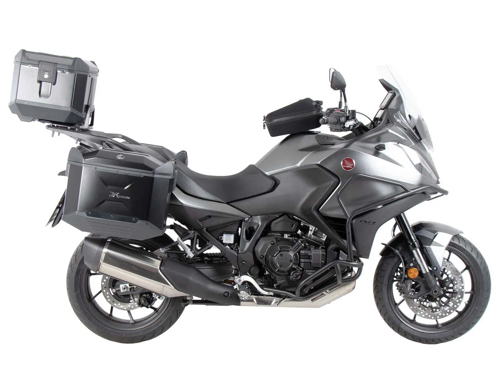 Alurack top case carrier black for combination with original luggage rack black for Honda NT 1100 (2022-2024)