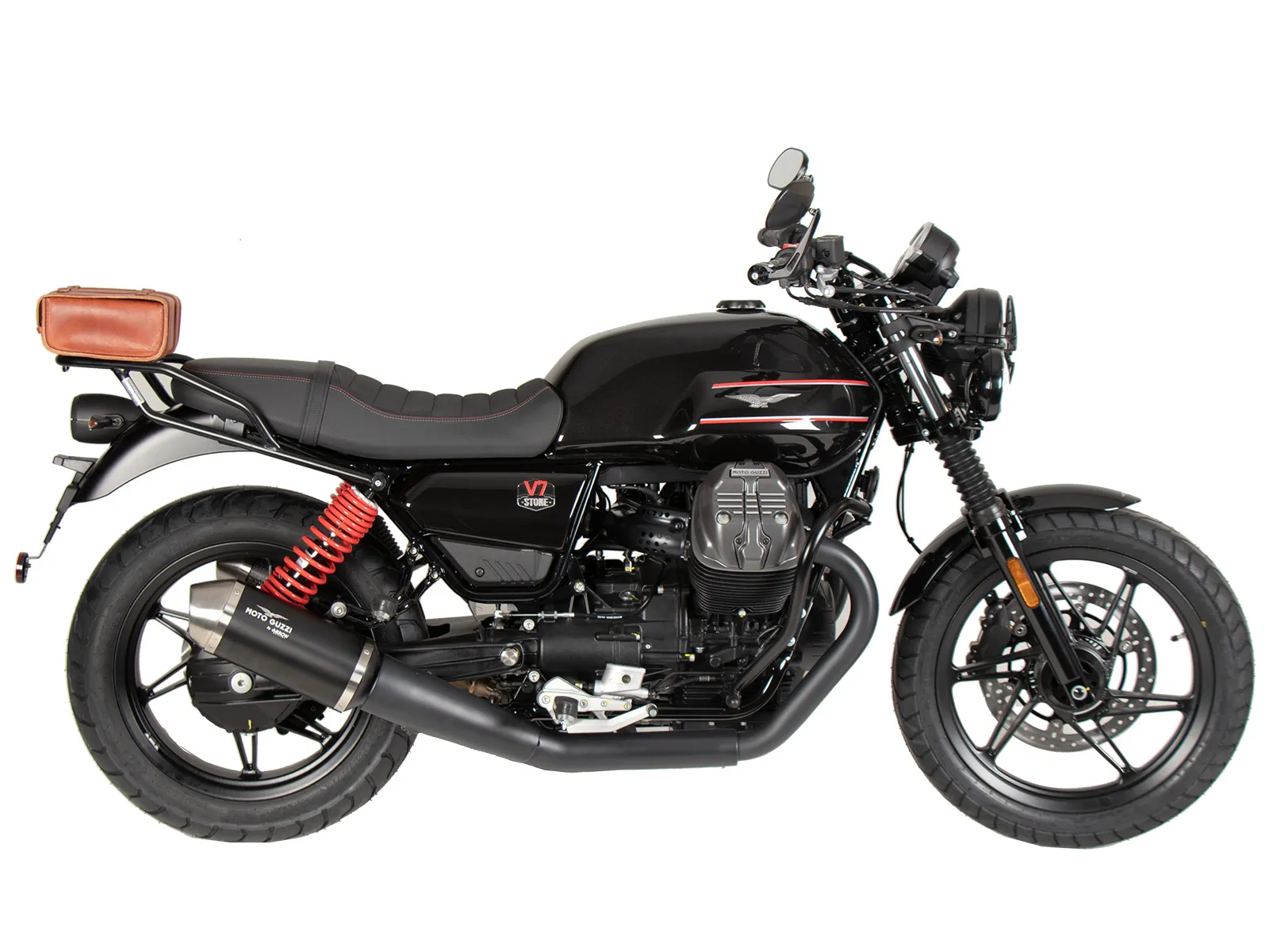 Tubular luggage rack black for Moto Guzzi V7 Stone Special Edition (850cc) (2022-2023)