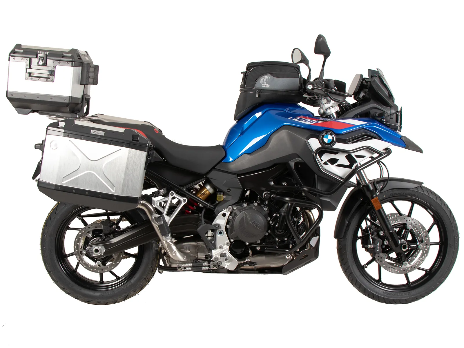 Easyrack top case carrier for combination with original stainless steel bridge black for BMW F 800 GS (2024-)