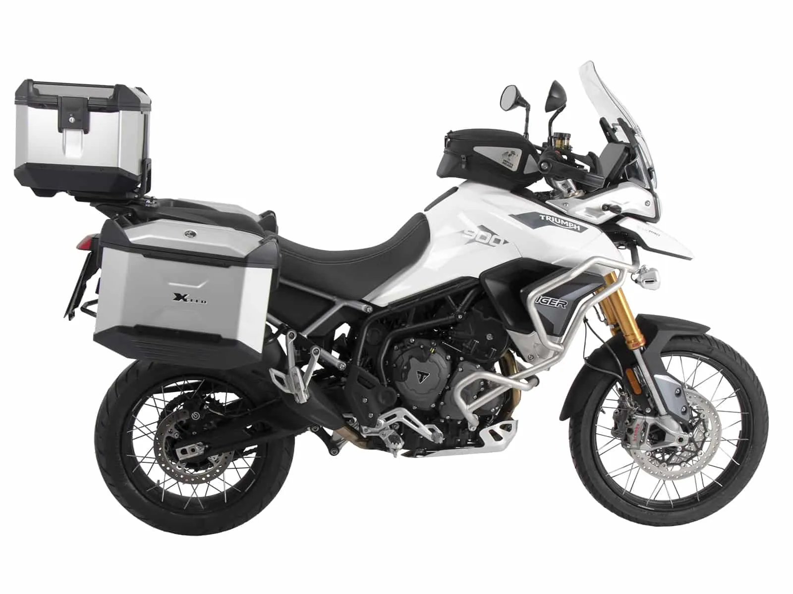 Easyrack top case carrier for original bridge black for Triumph Tiger 850 Sport (2021-2024)