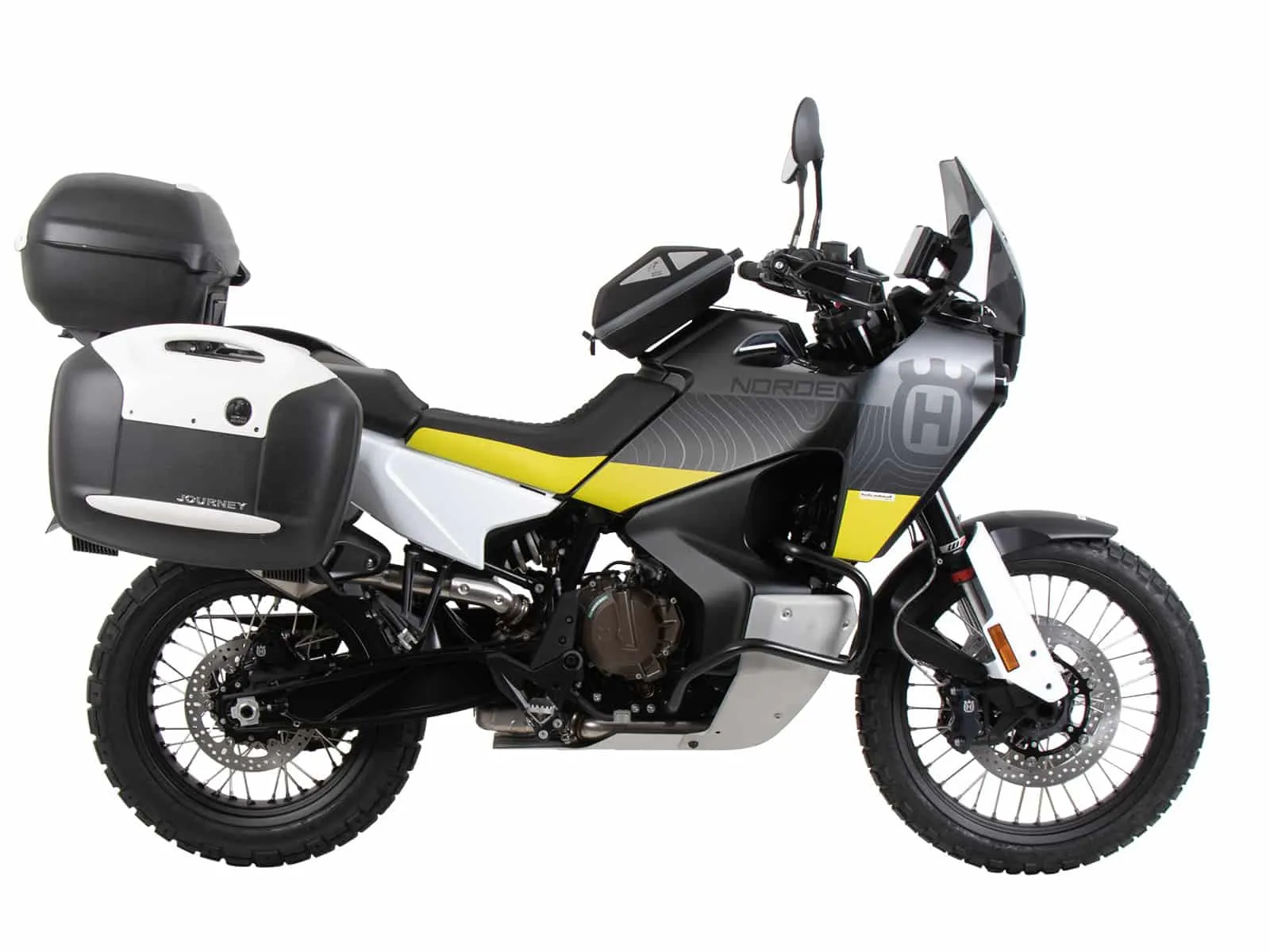 Easyrack top case carrier for combination with original luggage rack black for Husqvarna Norden 901 / Expedition (2022-)