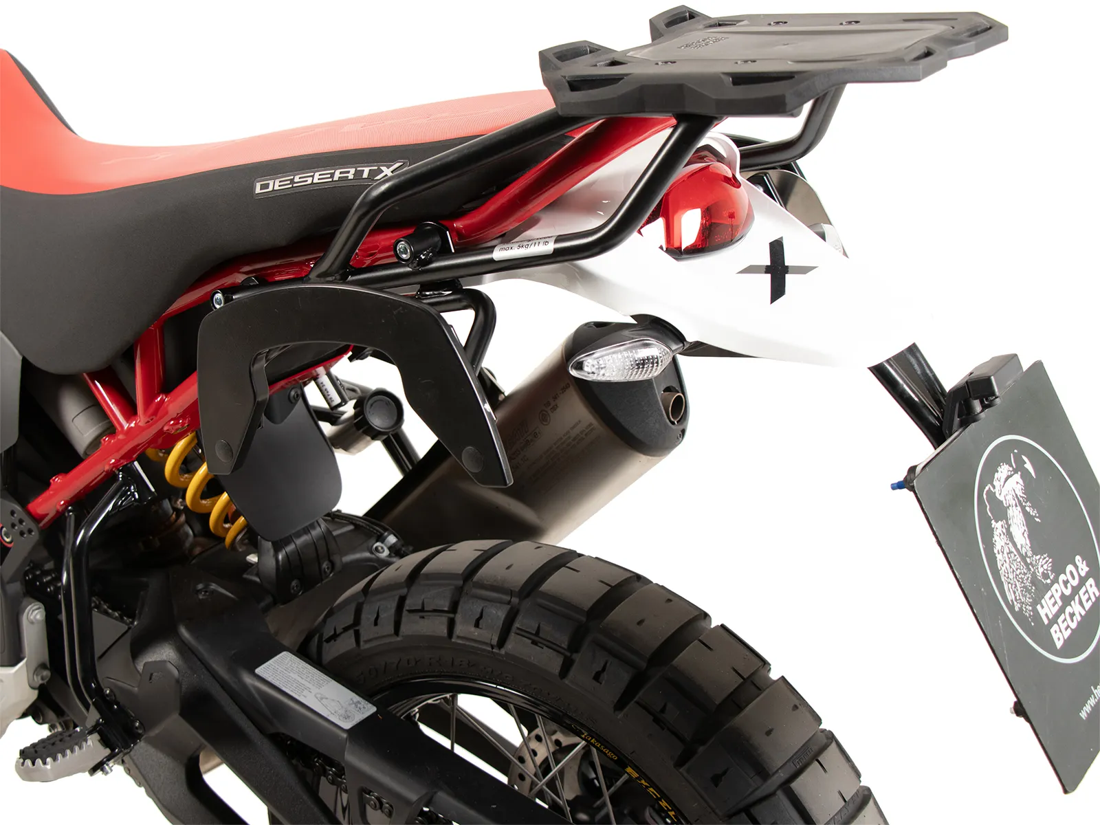 Smartrack rear carrier black for Ducati DesertX (2022-)