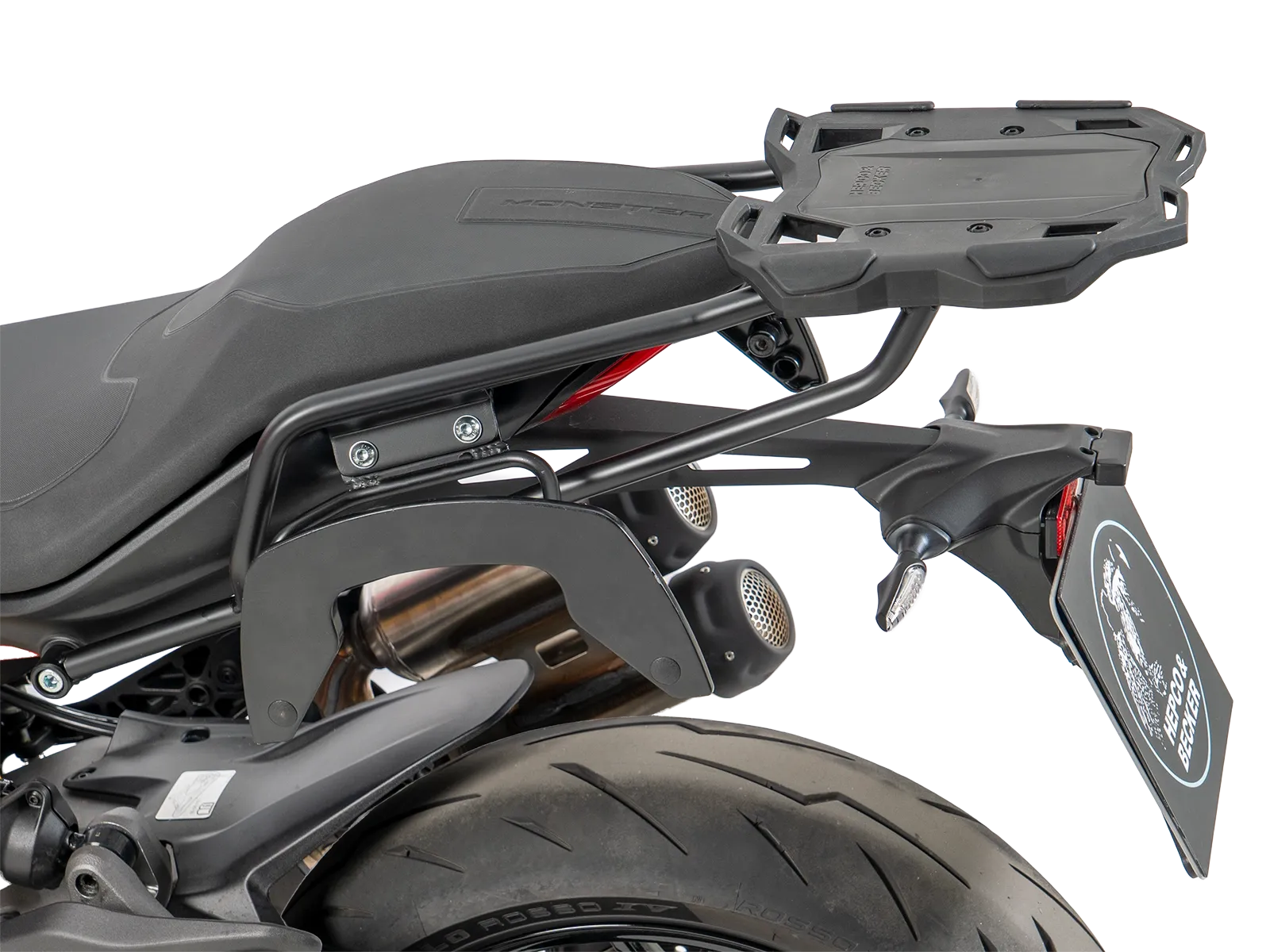 Smartrack rear carrier black for Ducati Monster 890 / + (2026-)